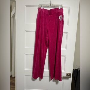Juicy Couture OG Big Bling Velour Track Pants Sz Large
